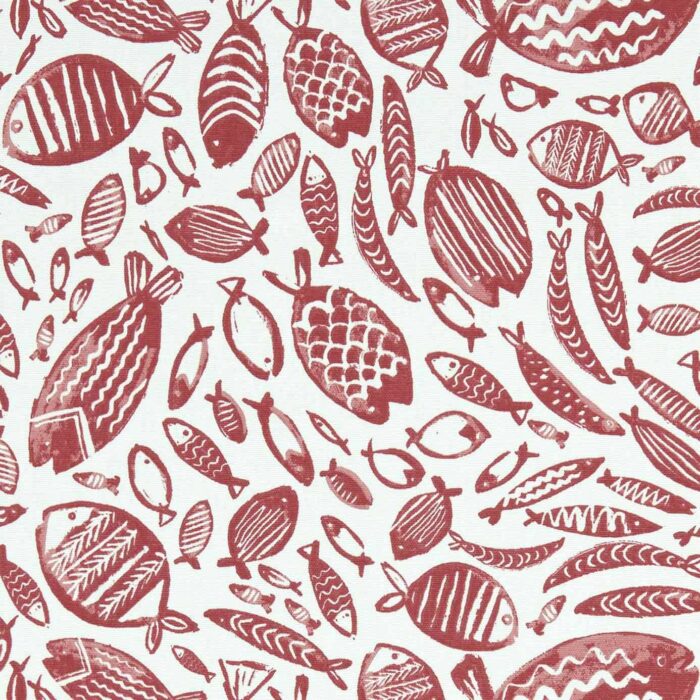 Trawler Fabric - Red swatch
