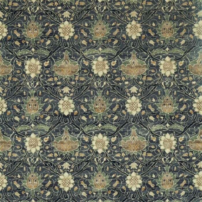 Montreal Velvet Fabric - Indigo / Slate swatch