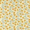 yellow botanical embroideried fabric from Sanderson