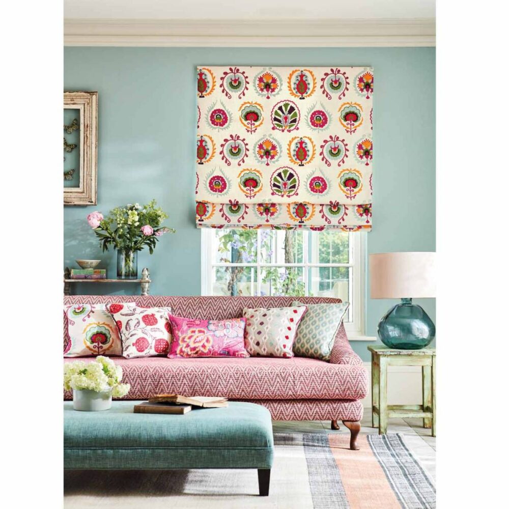 Daula Fabric - Blush / Dove from