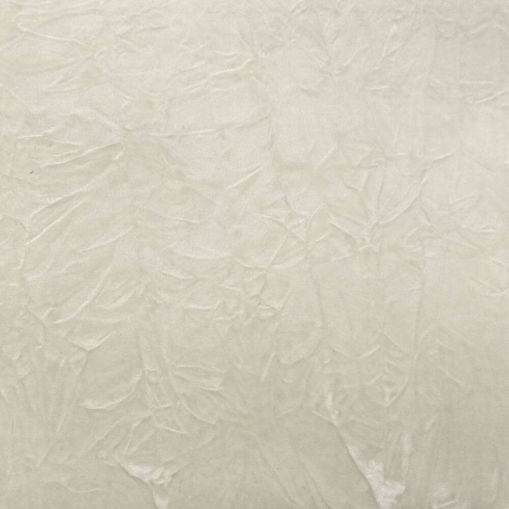 Sylvana Fabric - Oyster by white plain velvet-chenille fabric from Studio G