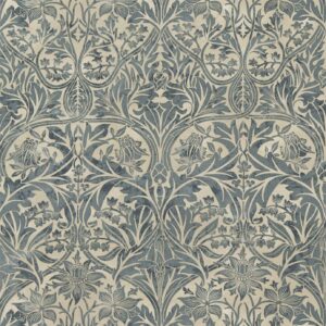 Bluebell Fabric - Sea Green / Vellum