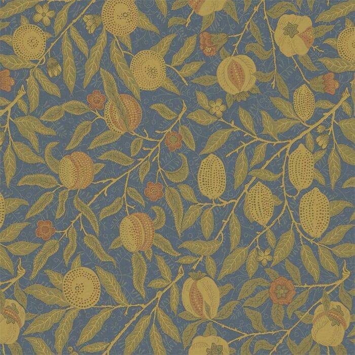 Fruit Fabric - Blue / Thyme swatch