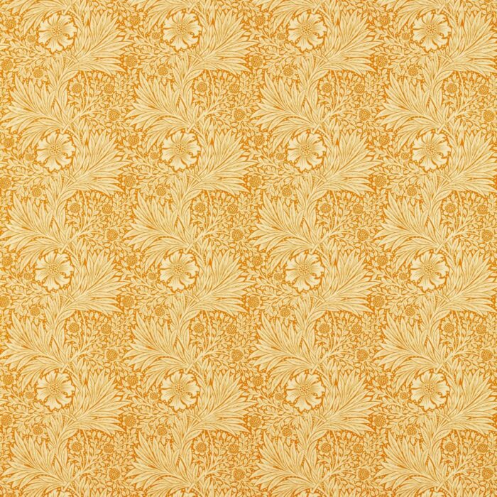 Marigold Fabric - Cream / Orange swatch