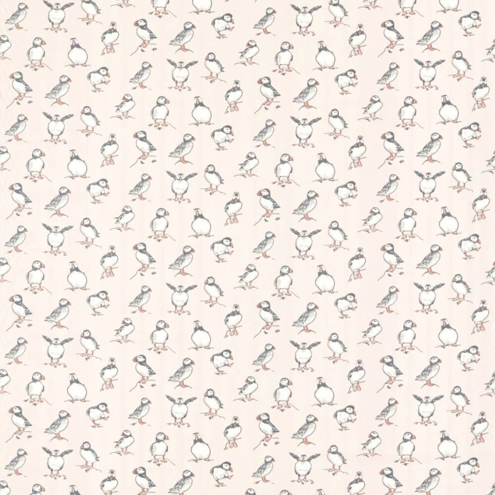 Atlantic Fabric - Blush by pink animal cotton fabric from Studio G