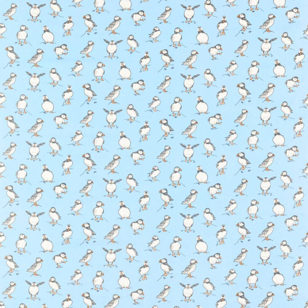 Atlantic Fabric - Powder Blue by blue animal cotton fabric from Studio G