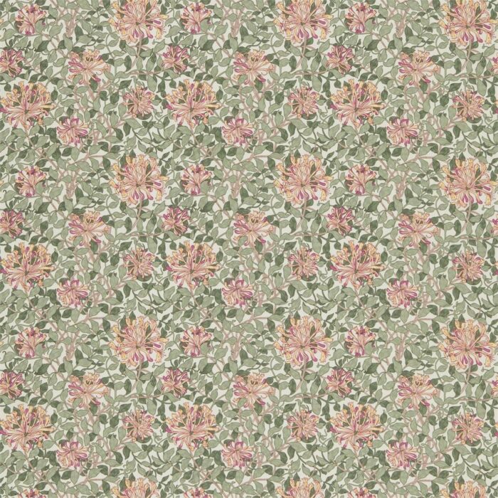 Honeysuckle Fabric - Chalk / Yellow swatch