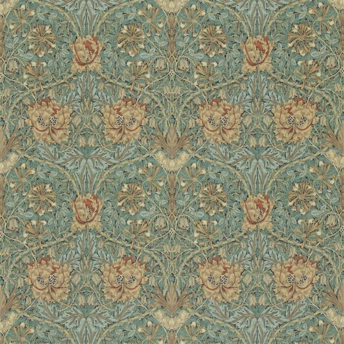 Honeysuckle & Tulip Fabric - Privet / Honeycombe swatch