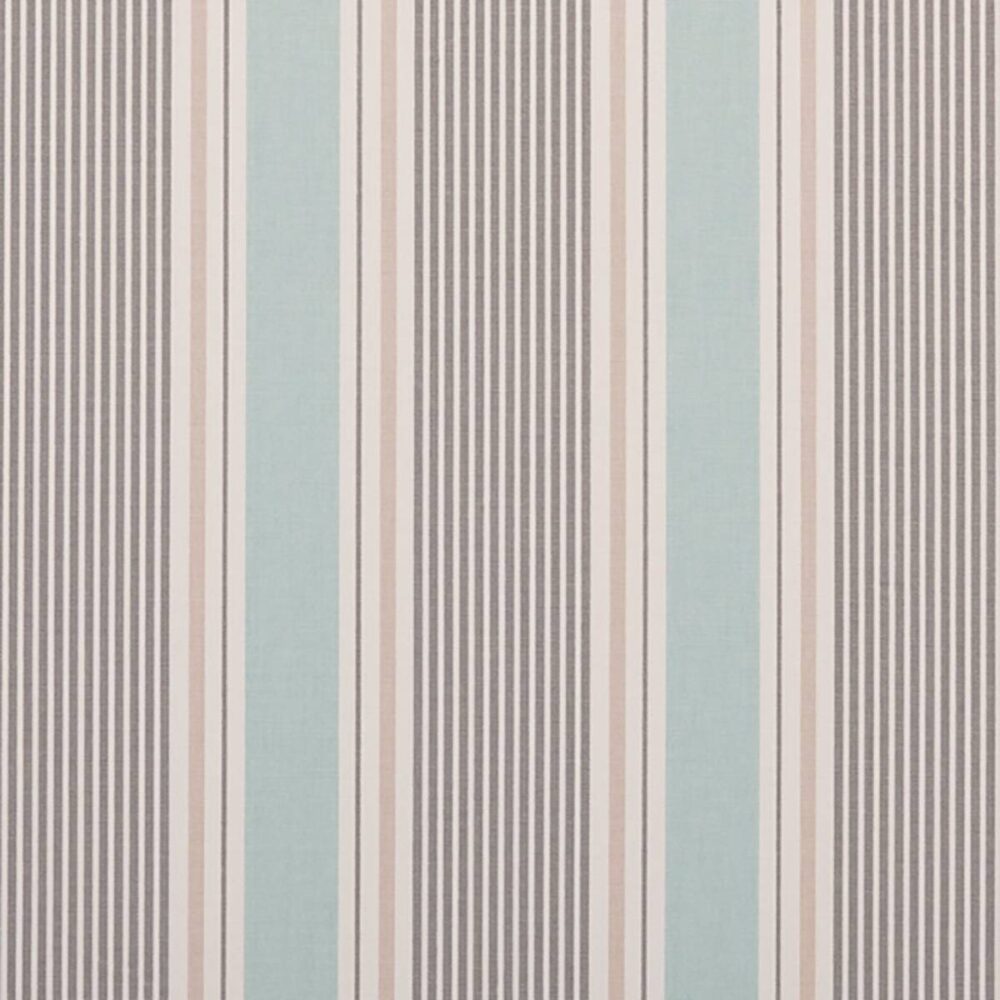 Sail Stripe Fabric - Mineral by blue striped cotton fabric from Studio G