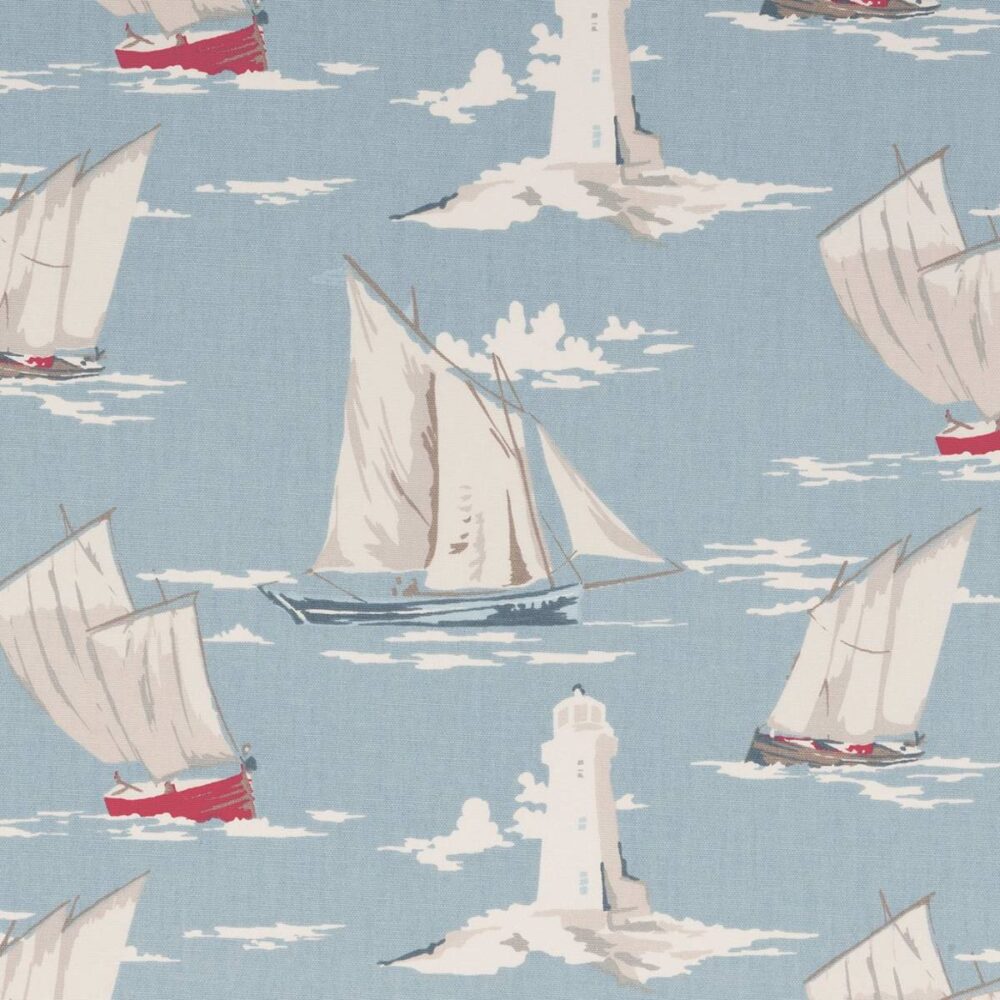 Skipper Fabric - Marine by blue children's cotton fabric from Studio G