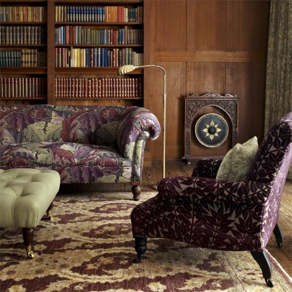 Acanthus Tapestry Fabric - Grape / Heather by Acanthus Tapestry Fabric - Grape / Heather from
