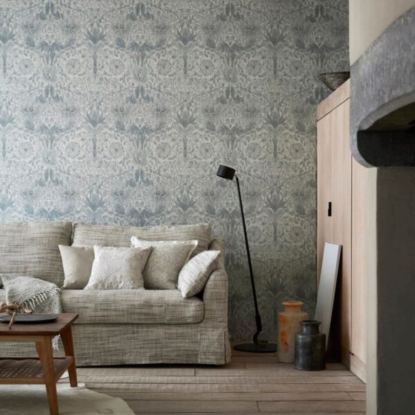 Pure Honeysuckle & Tulip Wallpaper - Linen by Pure Honeysuckle & Tulip Wallpaper - Linen from