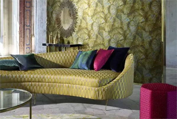 Taisho Deco Wallpaper - Vine Black by Taisho Deco Wallpaper - Vine Black from
