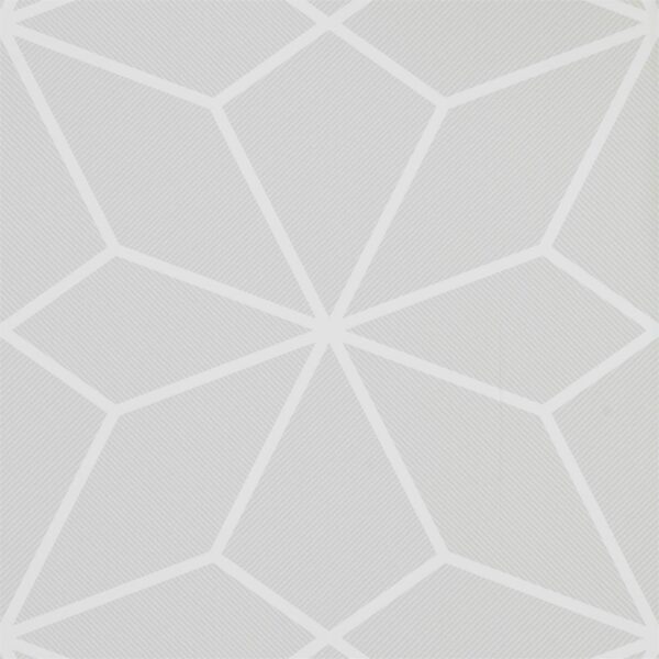 Axal Wallpaper - Chalk by black-grey geometric wallpaper from harlequin