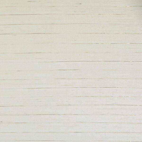 Striata Wallcovering - Ivoire / OR by white plain wallpaper from casamance