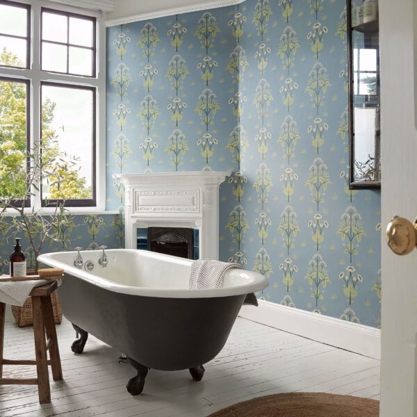Scroll Wallpaper - Light Brick / Buff from