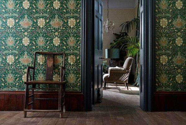 Montreal Wallpaper - Charcoal / Bronze by Montreal Wallpaper - Charcoal / Bronze from