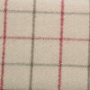 red checked woolen fabric from Porter & Stone