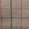 pink checked woolen fabric from Porter & Stone