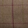 brown checked woolen fabric from Porter & Stone
