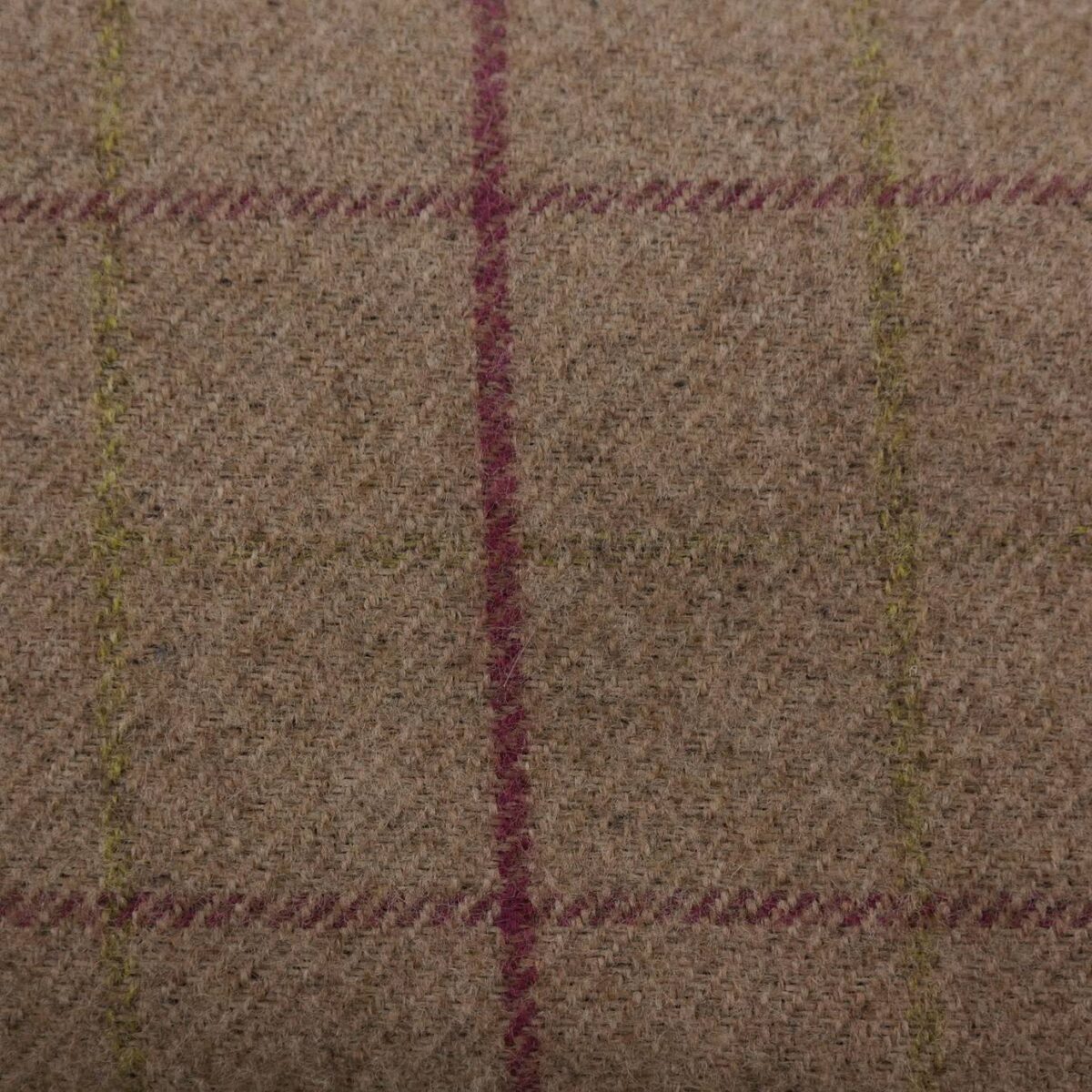 brown checked woolen fabric from Porter & Stone