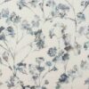 blue botanical cotton fabric from Porter & Stone