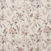 purple botanical cotton fabric from Porter & Stone