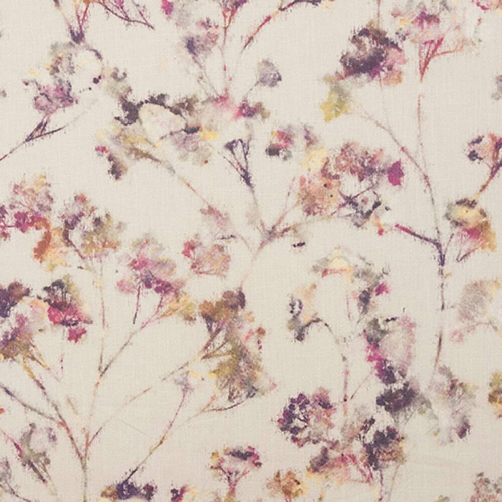Boxgrove Fabric - Heather by purple botanical cotton fabric from Porter & Stone