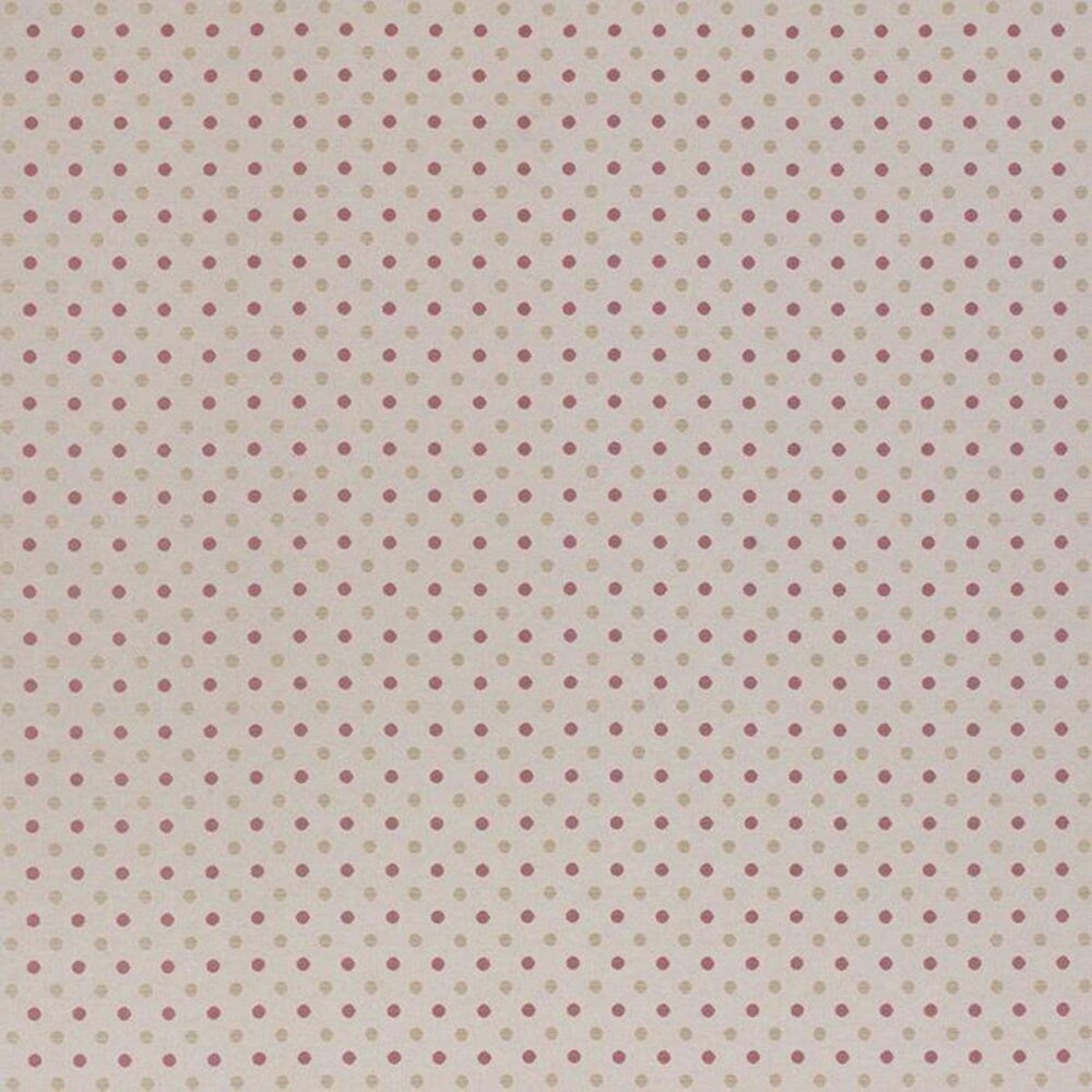 Chambord Fabric - Chintz by pink spotted jacquard fabric from Porter & Stone