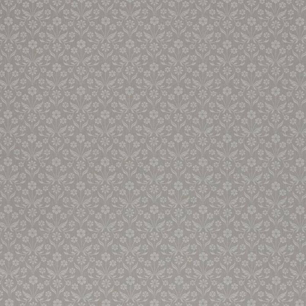 black-grey botanical jacquard fabric from Porter & Stone