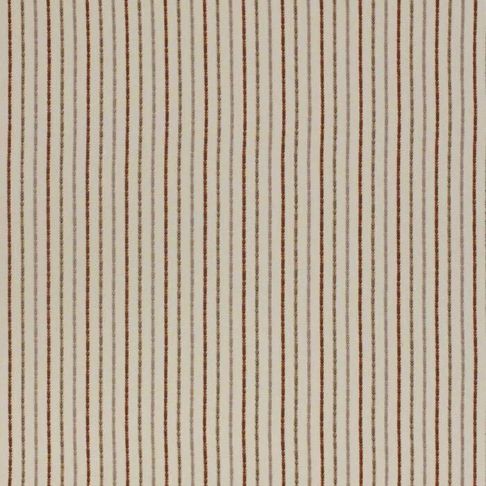 Maya Stripe Fabric - Burnt Orange swatch