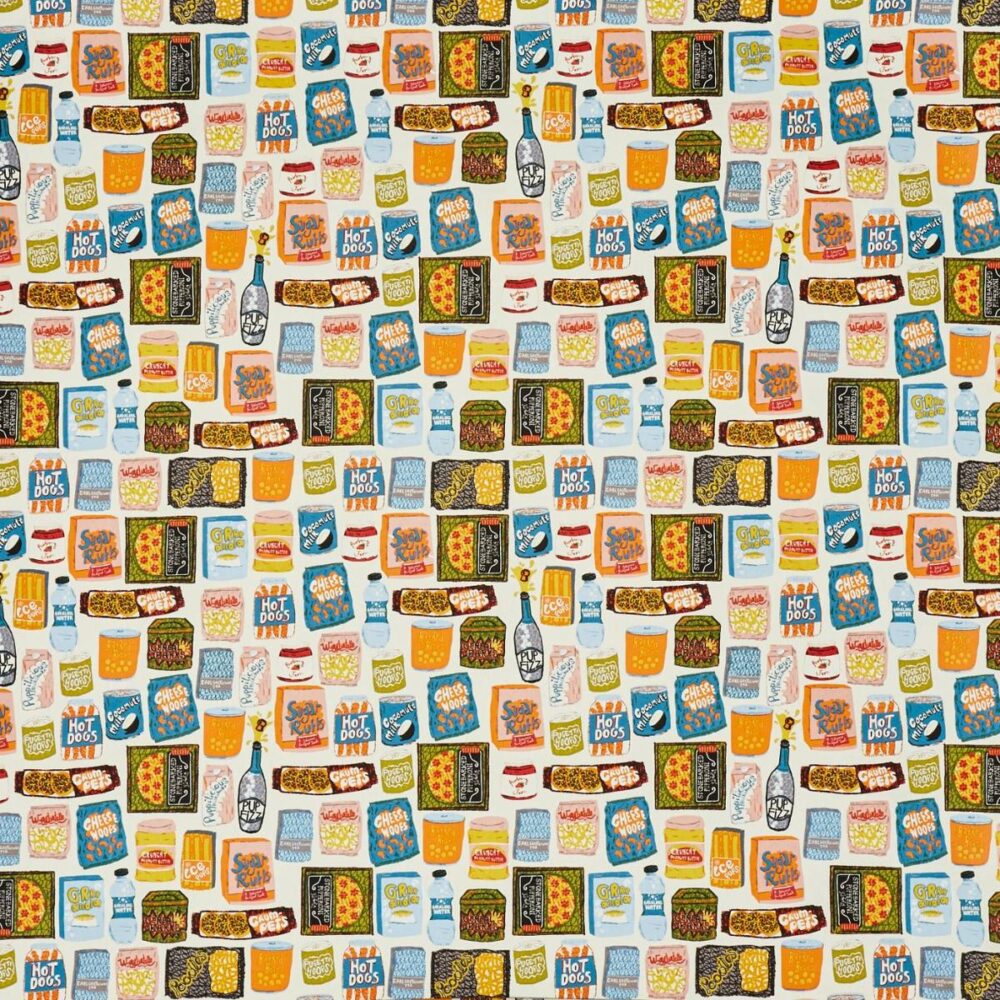 Barket Fabric - Paintbox by multicolour children's cotton fabric from Prestigious Textiles