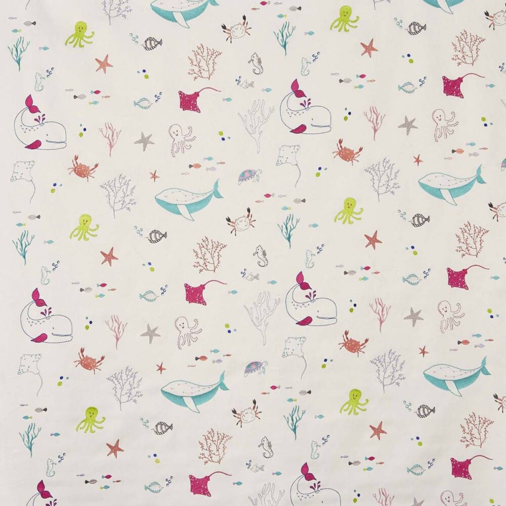 Splash Fabric - Rainbow by multicolour animal cotton fabric from Prestigious Textiles