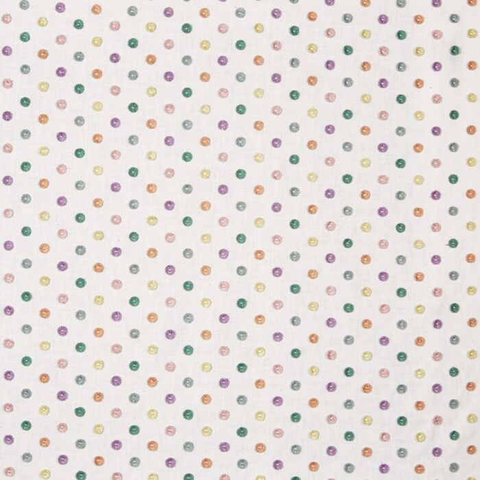 Pom Pom Fabric - Candyfloss swatch