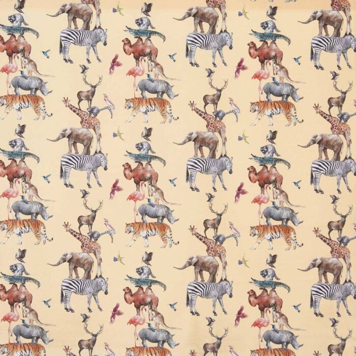 Animal Kingdom Fabric - Candyfloss swatch
