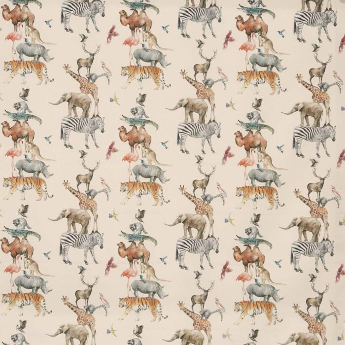 Animal Kingdom Fabric - Rainbow swatch