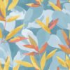 blue botanical wallpaper from caselio