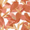 orange botanical wallpaper from caselio