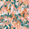 green botanical wallpaper from caselio