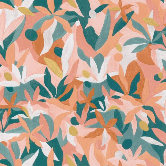 Fauve Wallpaper - Terracotta Rose Dore swatch