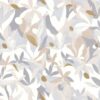 white botanical wallpaper from caselio