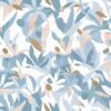 blue botanical wallpaper from caselio