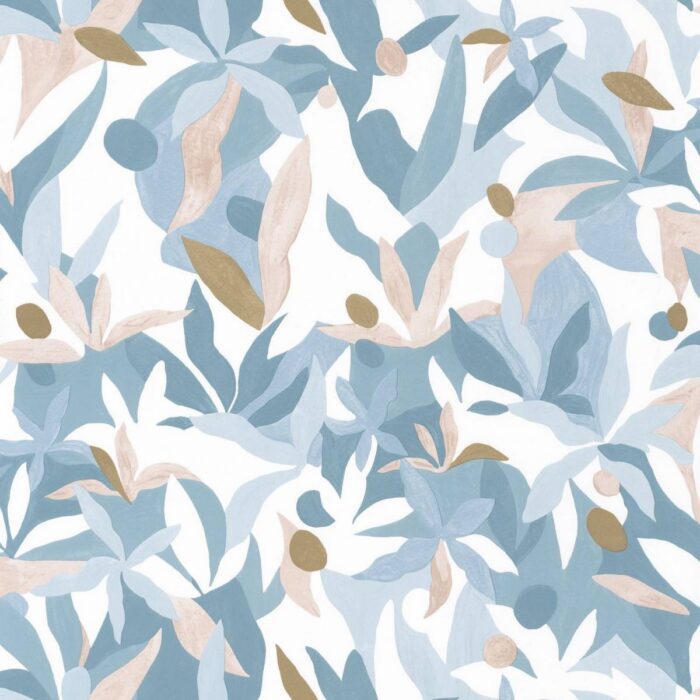 Fauve Wallpaper - Bleu Beige Dore swatch