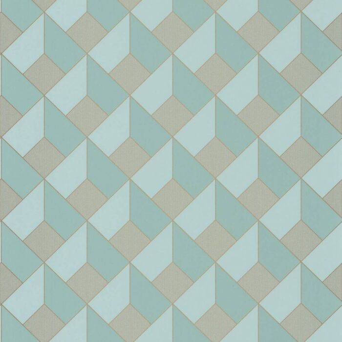 Spaces Square Wallpaper - Smoke Blue Dore swatch