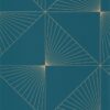 blue geometric wallpaper from caselio