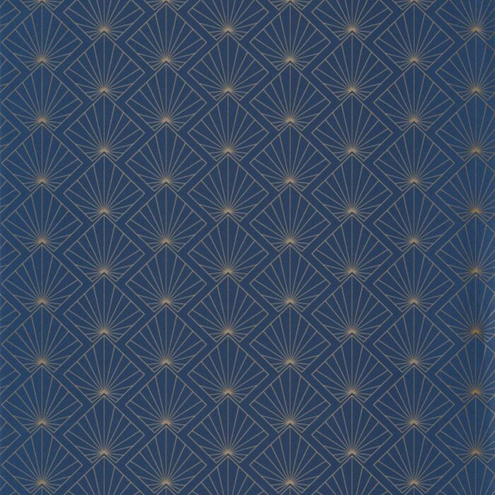 Sunrise Wallpaper - Midnight Blue Dore swatch