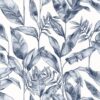 black-grey botanical wallpaper from caselio