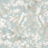 blue botanical wallpaper from caselio