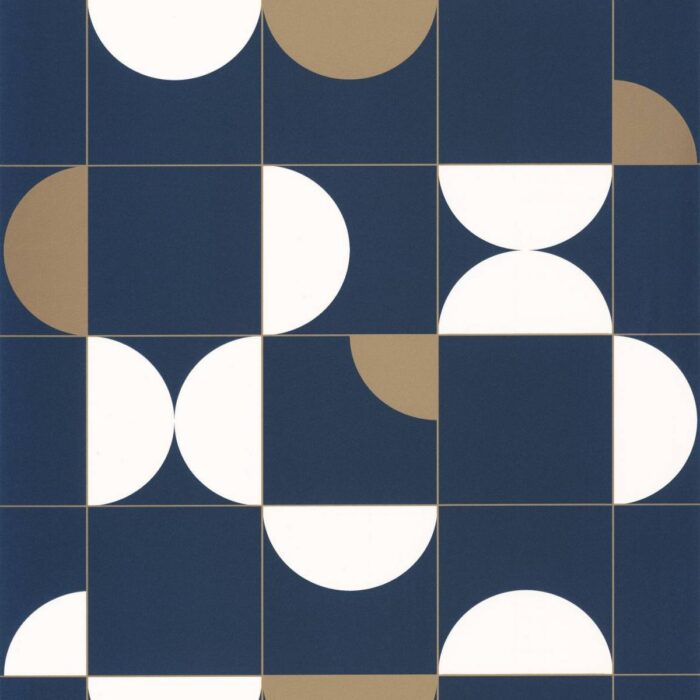 Diabolo Wallpaper - Midnight Blue Dore swatch
