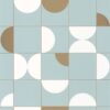 blue geometric wallpaper from caselio